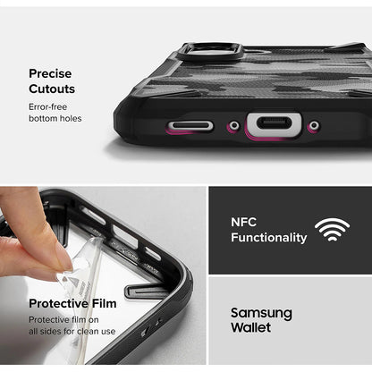 Case for Samsung Galaxy A56 A566 / A36 A366, Ringke, Fusion X Camo, Black