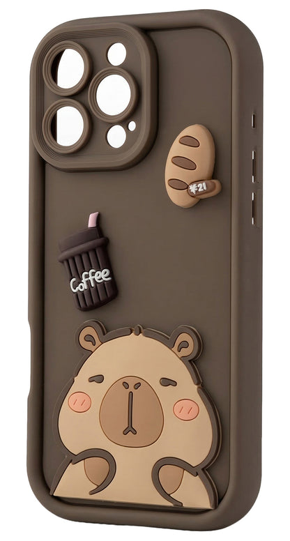 Case for Samsung Galaxy S26 Ultra S948, OEM, Ultra Trendy 3D Capybara, Brown