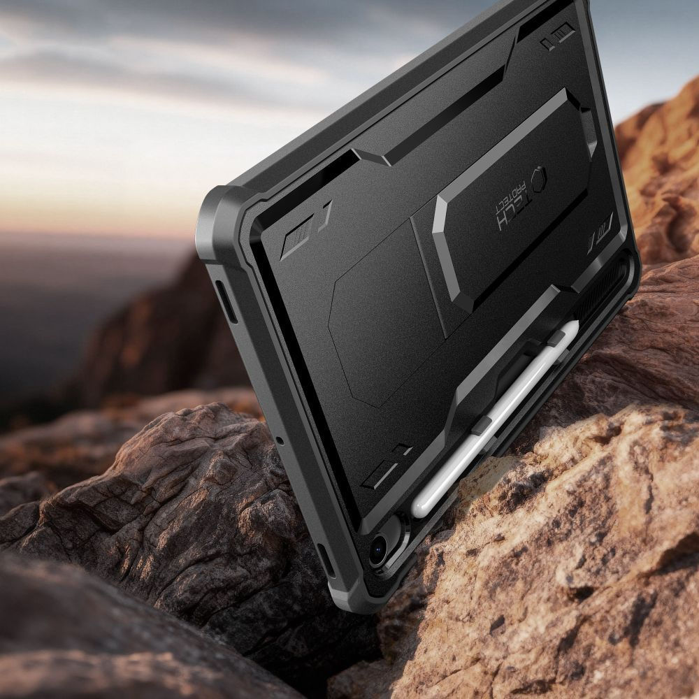 Case for Samsung Galaxy Tab S10 Lite / Tab S10 FE / Tab S9, Tech-Protect, Kevlar Pro, Black