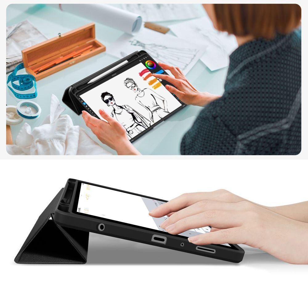 Case for Samsung Galaxy Tab A11 / Tab A9, Tech-Protect, SC PEN Hybrid, Black