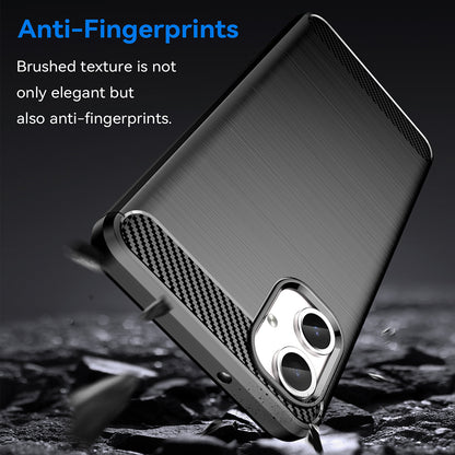 Case for Samsung Galaxy A06 A065, Techsuit, Carbon, Black
