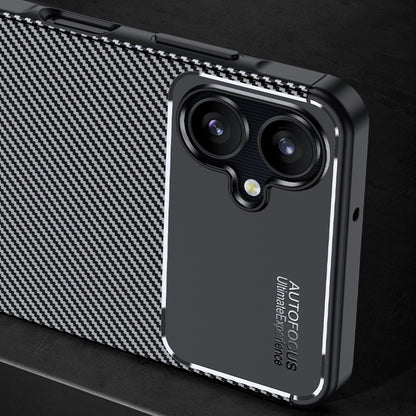 Case for Samsung Galaxy A06 A065, Techsuit, CarbonFiber, Black
