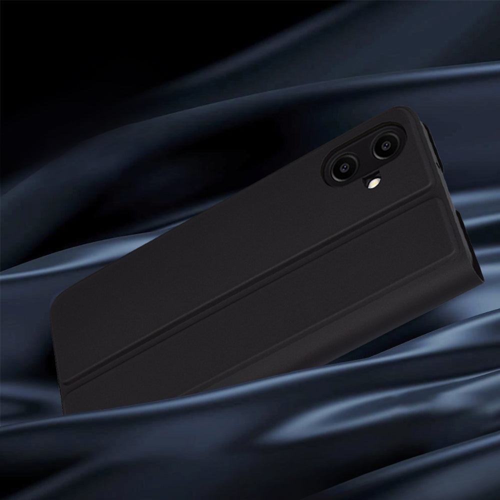 Case for Samsung Galaxy A06 A065, Techsuit, Magskin Book, Black