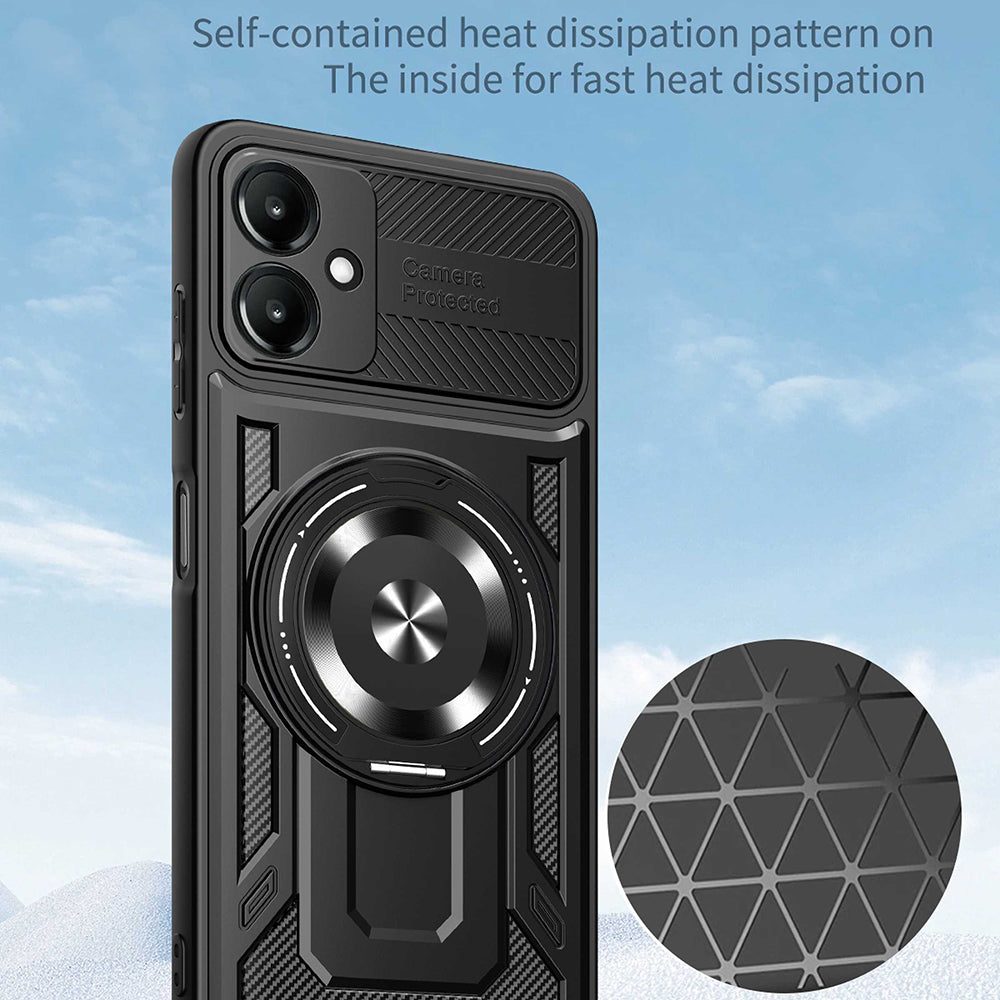 Case for Samsung Galaxy A07 4G A075, Techsuit, RuggedCam, Gray