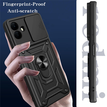 Case for Samsung Galaxy A08 4G A085 / A07 5G A076, Techsuit, CamShield, Black