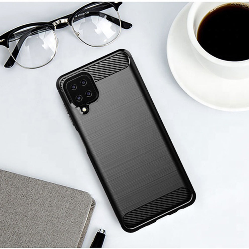 Case for Samsung Galaxy A12 Nacho A127 / A12 A125, Techsuit, Carbon, Black