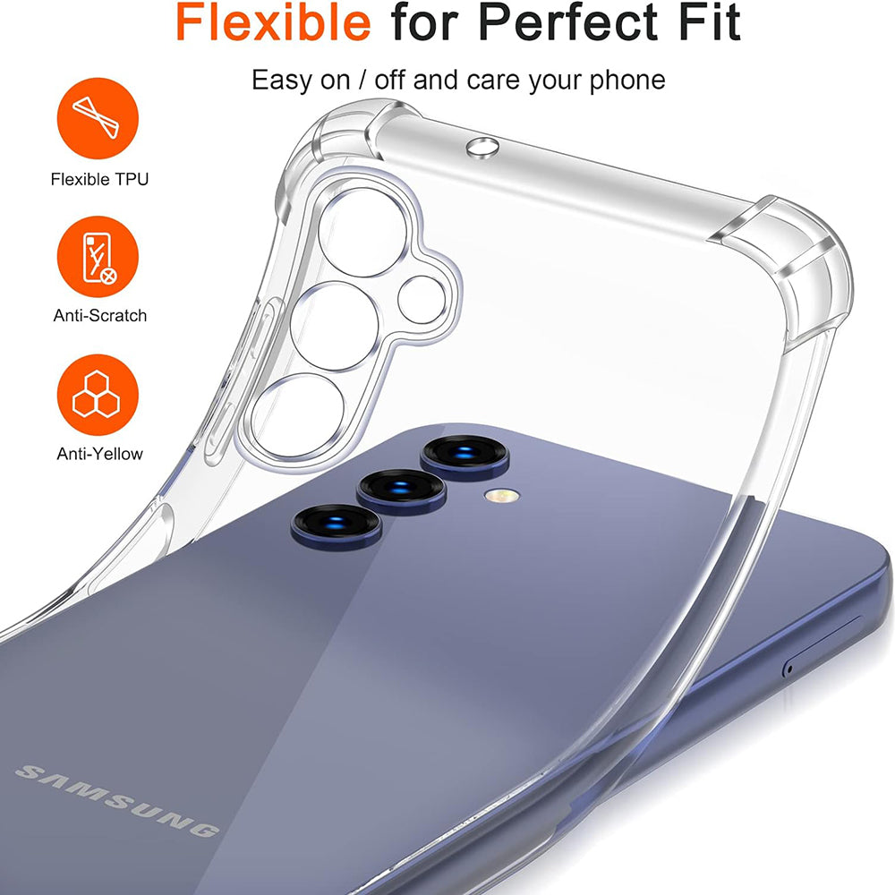 Husa pentru Samsung Galaxy A14 A145 / A14 5G A146, Techsuit, Shockproof Clear, Transparenta