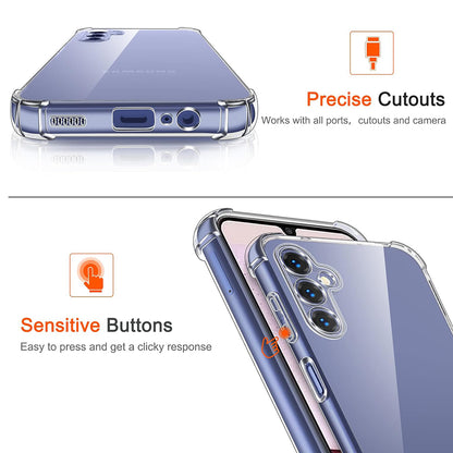 Husa pentru Samsung Galaxy A14 A145 / A14 5G A146, Techsuit, Shockproof Clear, Transparenta