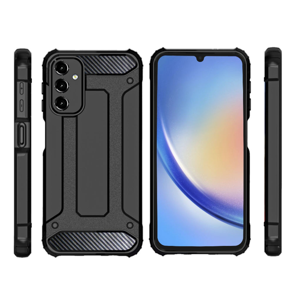 Case for Samsung Galaxy A15 5G A156 / A15 A155, Techsuit, Hybrid Armor, Black