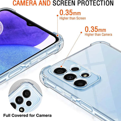 Case for Samsung Galaxy A23 5G A236 / A23 A235, Techsuit, Shockproof Clear, Transparent