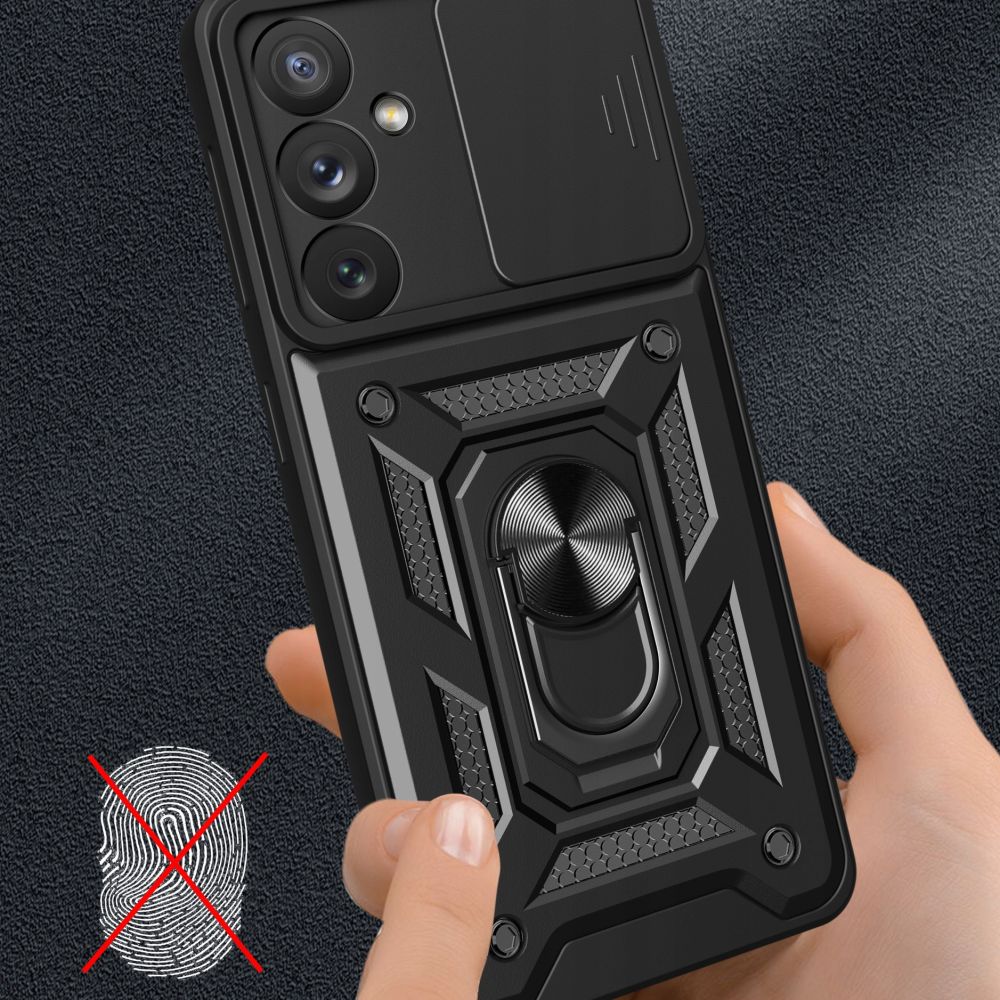 Case for Samsung Galaxy A25 A256, Techsuit, CamShield, Black