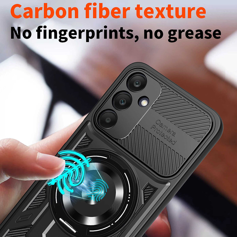 Case for Samsung Galaxy A25 A256, Techsuit, RuggedCam, Black