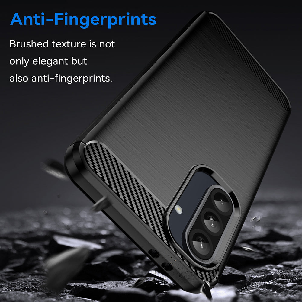 Case for Samsung Galaxy A26 A266, Techsuit, Carbon, Black