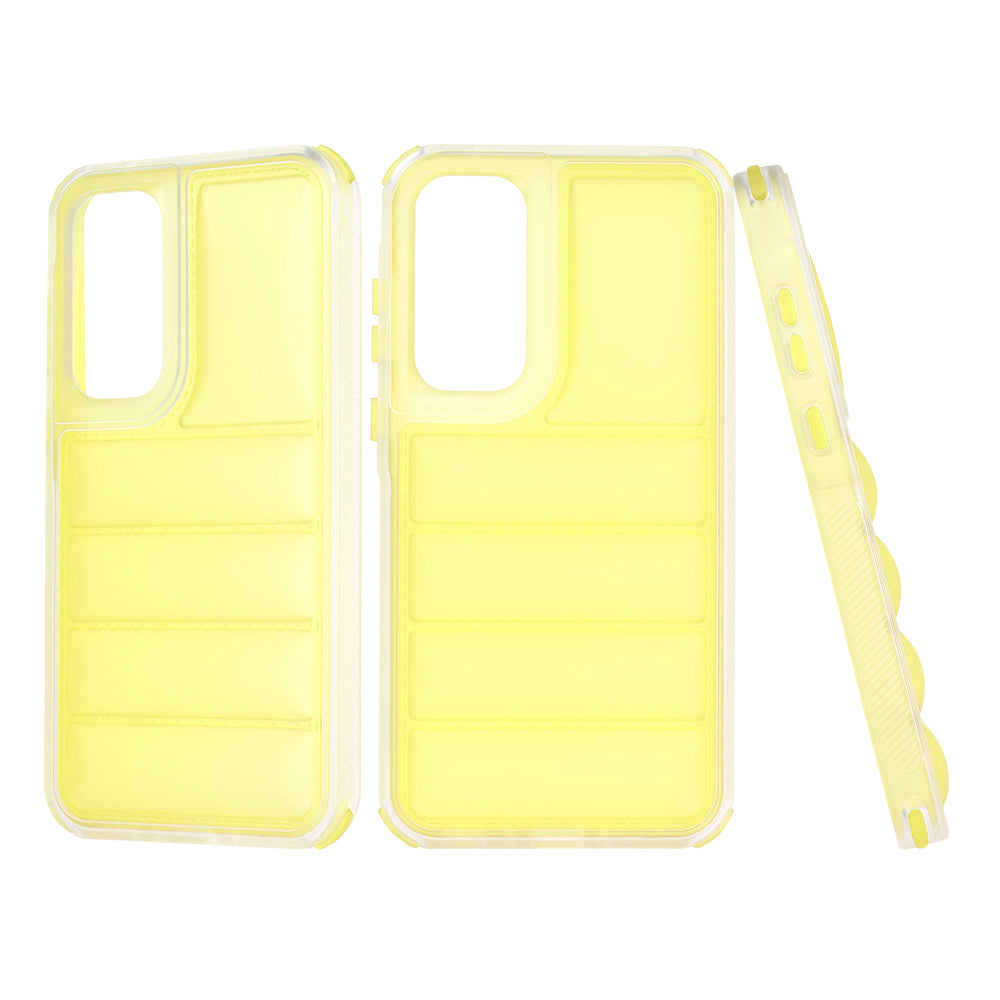 Case for Samsung Galaxy A35 5G A356, Techsuit, Wave Shield, Yellow