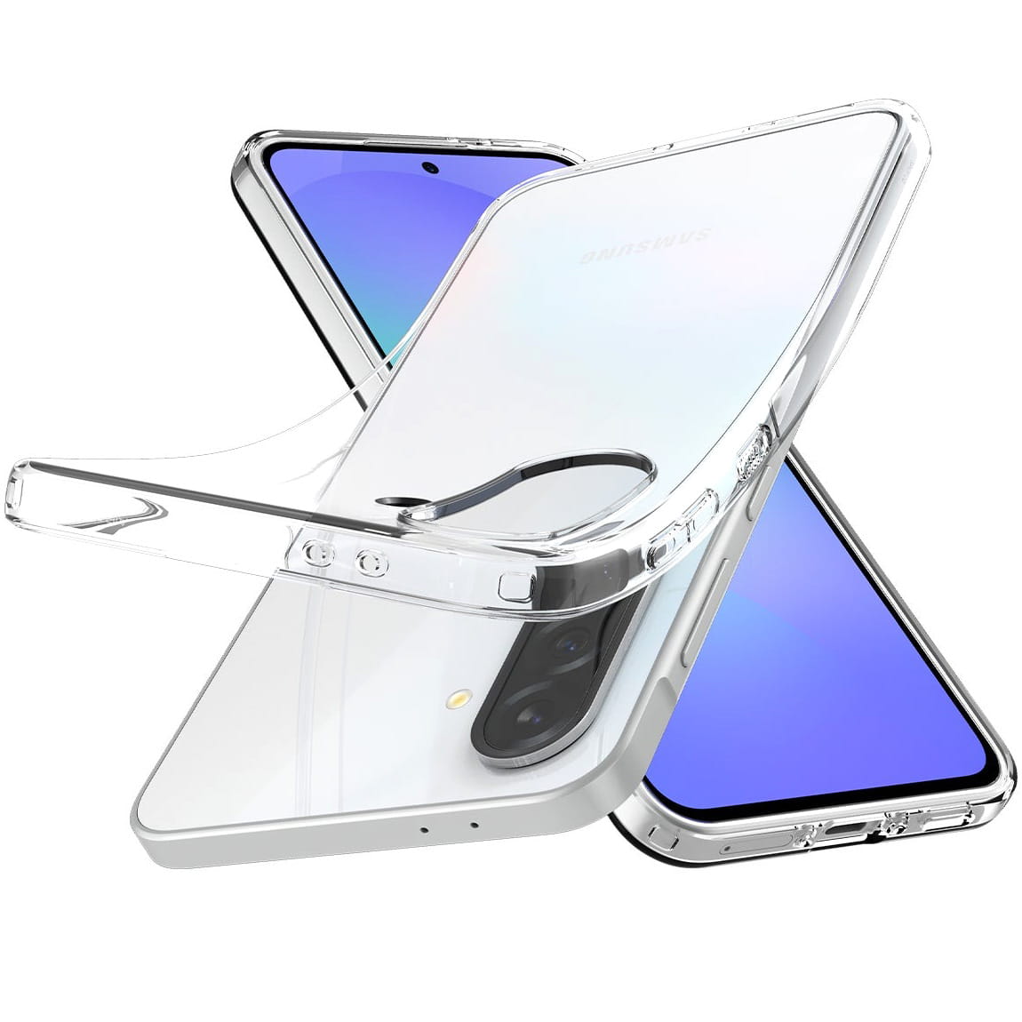 Case for Samsung Galaxy A36 A366, Spigen, Liquid Crystal, Transparent ACS09167