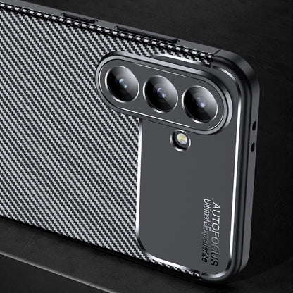 Case for Samsung Galaxy A36 A366, Techsuit, CarbonFiber, Black