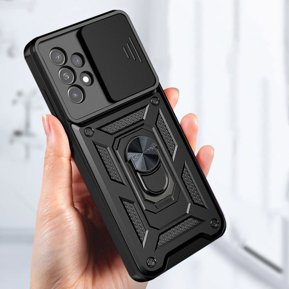 Case for Samsung Galaxy A52s 5G A528 / A52 5G A526 / A52 A525, Techsuit, CamShield, Black