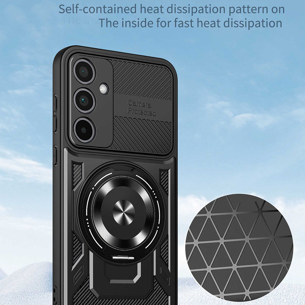 Case for Samsung Galaxy A56 A566 / A36 A366, Techsuit, RuggedCam, Gray