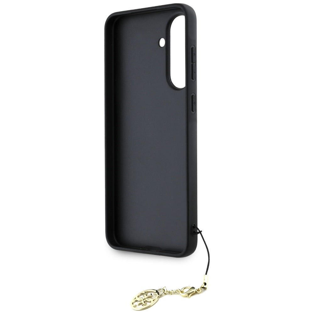 Case for Samsung Galaxy A56 A566, Guess, 4G Charm, Black