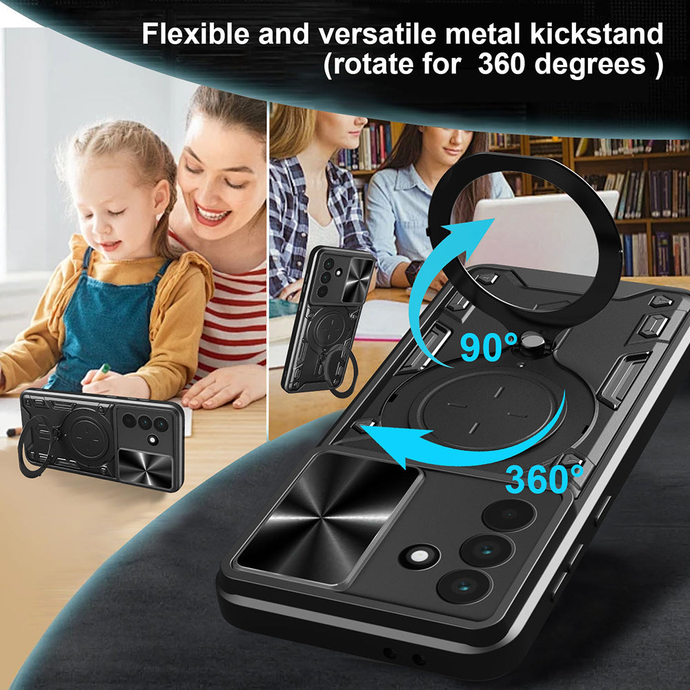 Case for Samsung Galaxy A56 A566, Techsuit, CamGuard Pro, Rose Gold