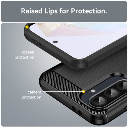 Case for Samsung Galaxy A56 A566, Techsuit, Carbon, Black