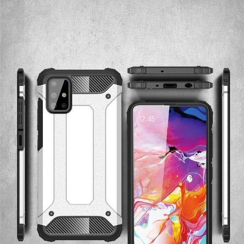Case for Samsung Galaxy A71 A715, Techsuit, Hybrid Armor, Black