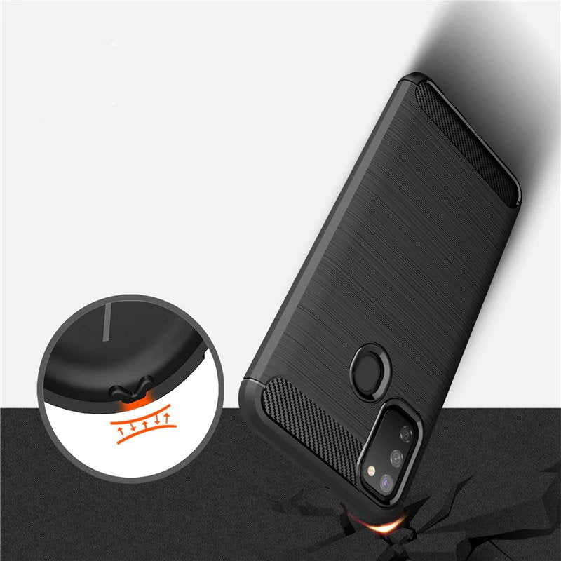 Case for Samsung Galaxy M21 M215 / M30s M307, Techsuit, Carbon, Black