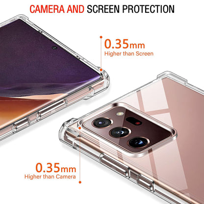 Case for Samsung Galaxy Note 20 Ultra 5G N986 / Note 20 Ultra N985, Techsuit, Shockproof Clear, Transparent