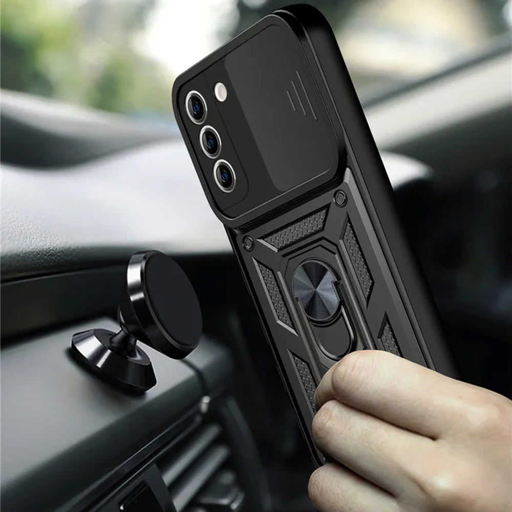 Case for Samsung Galaxy S22+ 5G S906, Techsuit, CamShield, Black