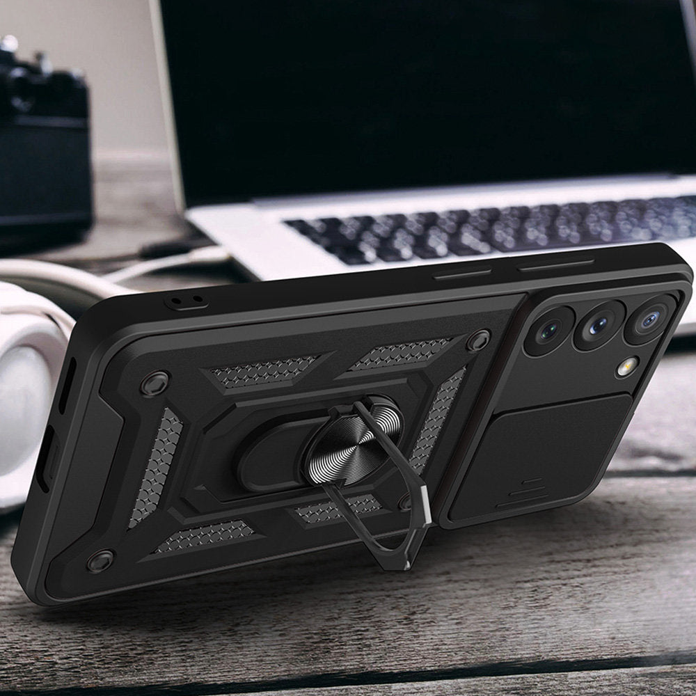 Case for Samsung Galaxy S22 Ultra 5G S908, Techsuit, CamShield, Black