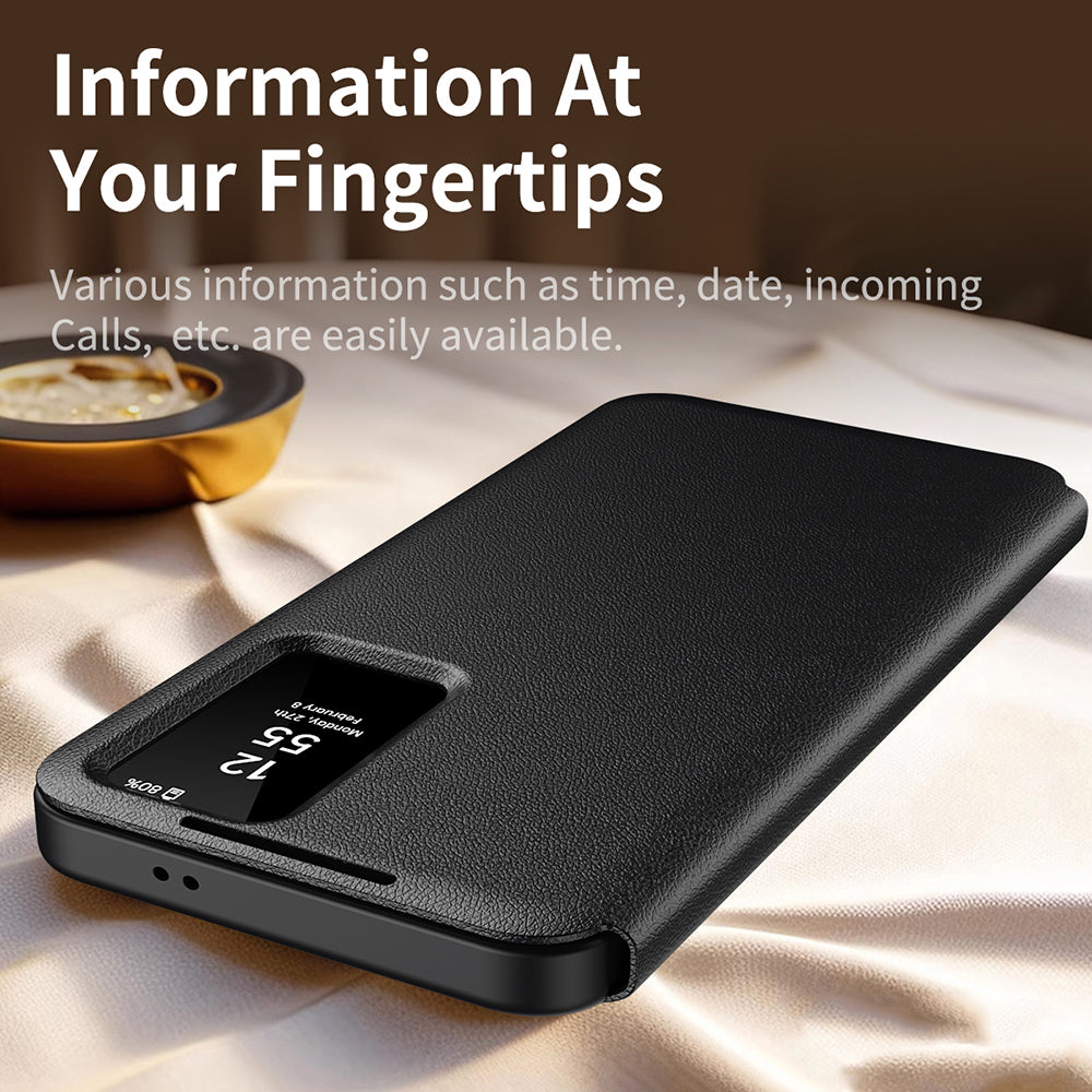 Case for Samsung Galaxy S23 FE S711, Techsuit, SmartView, Black