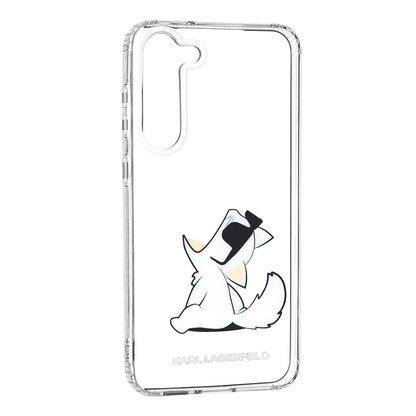 Case for Samsung Galaxy S23+ S916, Karl Lagerfeld, Choupette Eat, Transparent