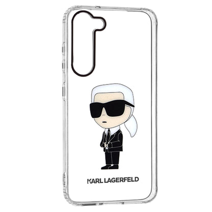 Case for Samsung Galaxy S23+ S916, Karl Lagerfeld, Ikonik Karl, Transparent