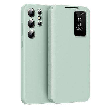 Case for Samsung Galaxy S23 Ultra S918, Techsuit, SmartView, Green