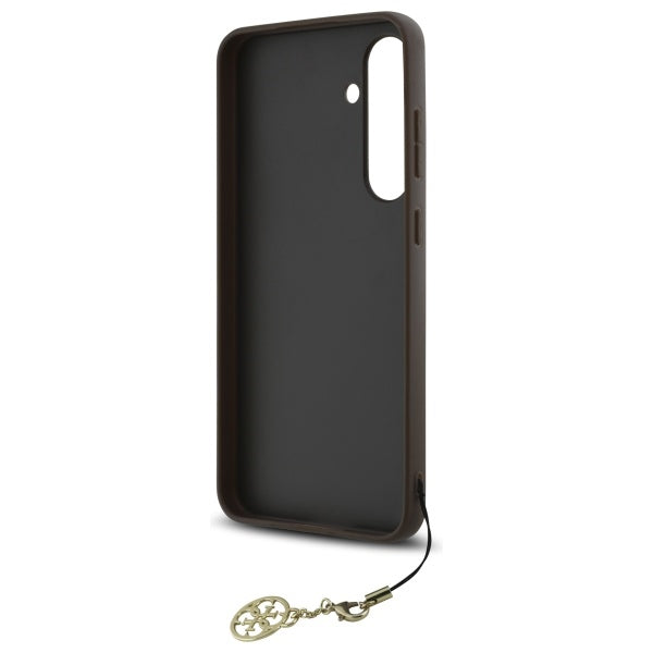 Case for Samsung Galaxy S24 FE S721, Guess, 4G Charm, Brown