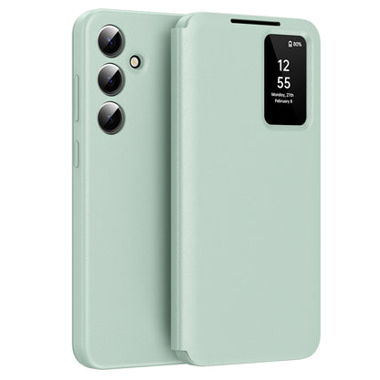 Case for Samsung Galaxy S24 FE S721, Techsuit, SmartView, Green