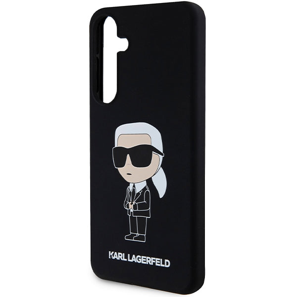 Case for Samsung Galaxy S24+ S926, Karl Lagerfeld, Silicone Ikonik NFT, Black