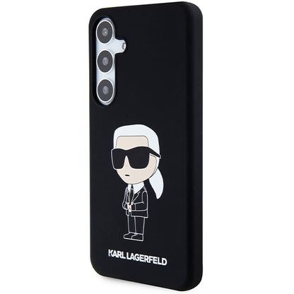 Case for Samsung Galaxy S24+ S926, Karl Lagerfeld, Silicone Ikonik NFT, Black