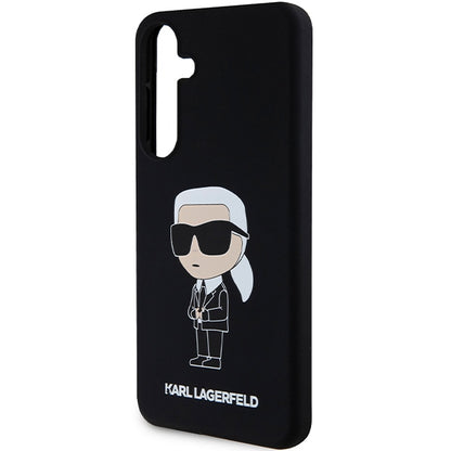 Case for Samsung Galaxy S24 S921, Karl Lagerfeld, Ikonik NFT Silicone, Black