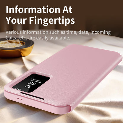 Case for Samsung Galaxy S24 S921, Techsuit, SmartView, Pink