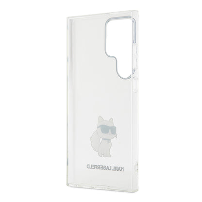 Case for Samsung Galaxy S24 Ultra S928, Karl Lagerfeld, IML Luxury Choupette, Transparent