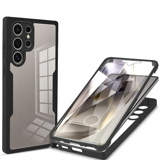Case for Samsung Galaxy S24 Ultra S928, Techsuit, ColorVerse 360, Black