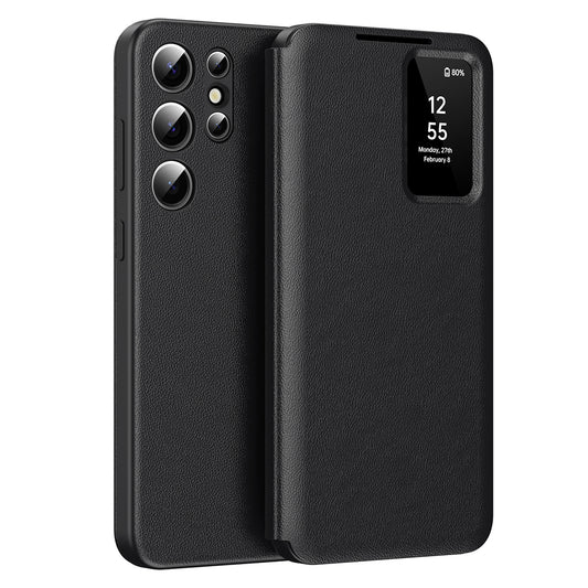 Case for Samsung Galaxy S24 Ultra S928, Techsuit, SmartView, Black
