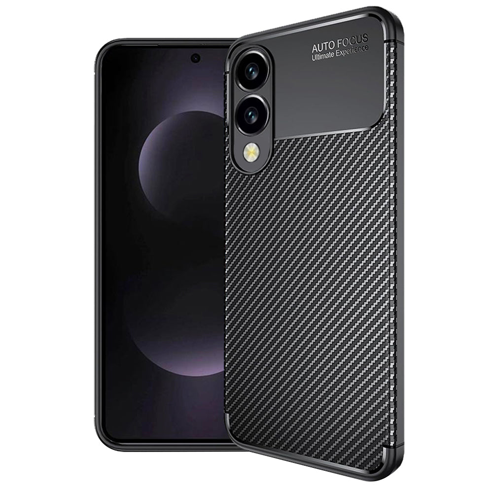 Case for Samsung Galaxy S25 Edge S937, Techsuit, CarbonFiber, Black
