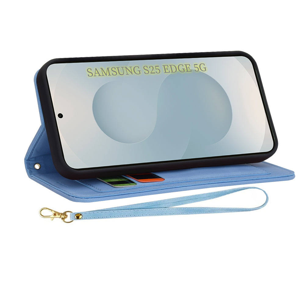 Case for Samsung Galaxy S25 Edge S937, Techsuit, FlipCraft, Blue