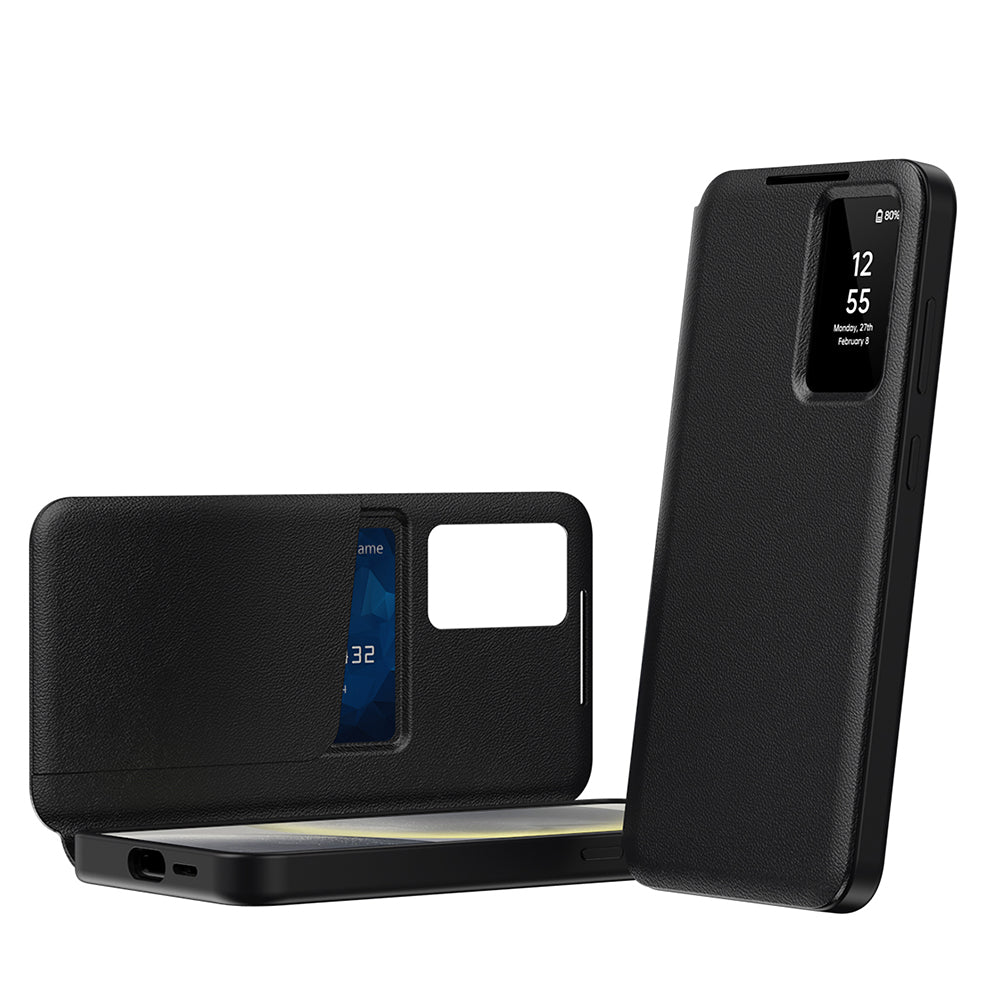 Case for Samsung Galaxy S25 Edge S937, Techsuit, SmartView, Black