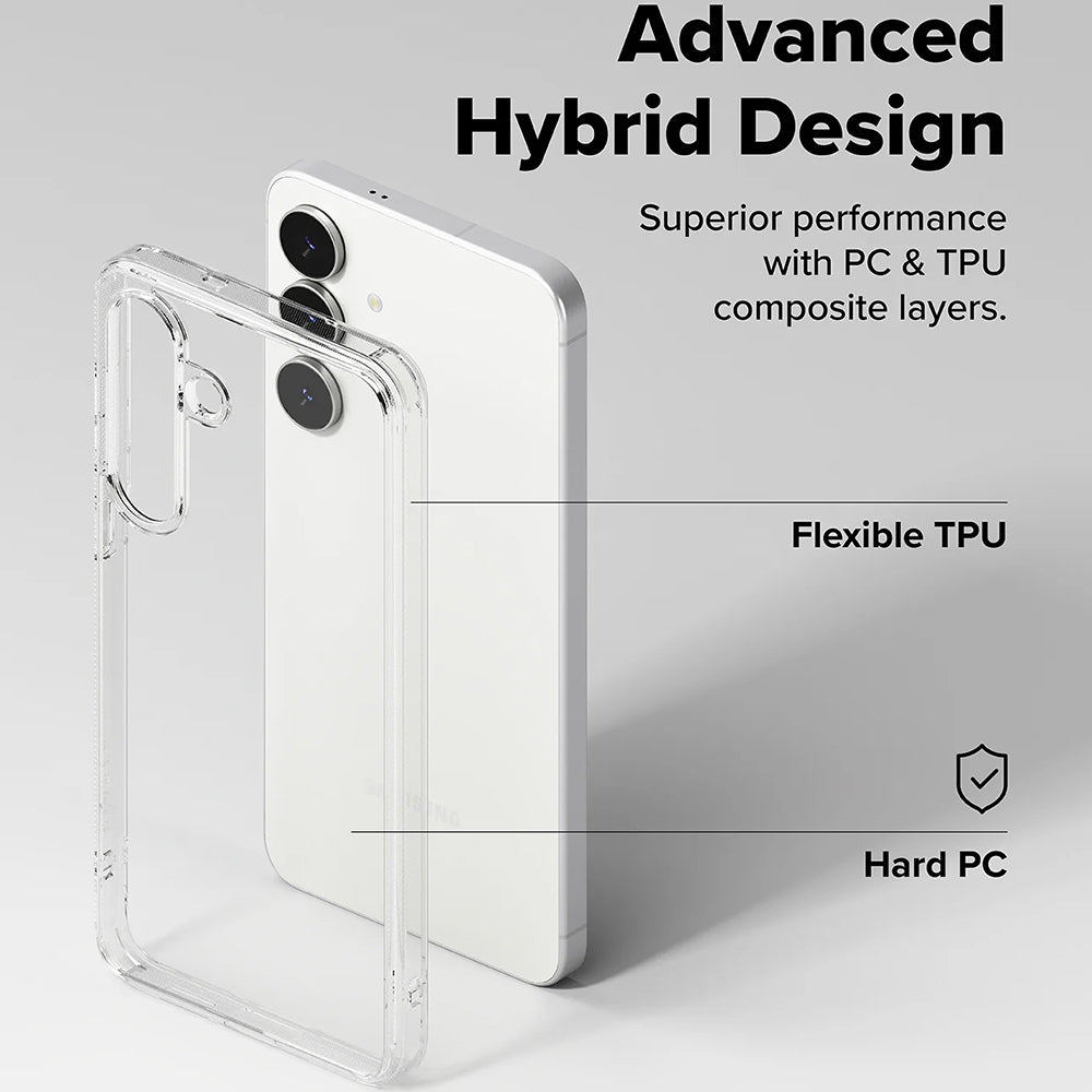 Case for Samsung Galaxy S25 FE, Ringke, Fusion, Transparent