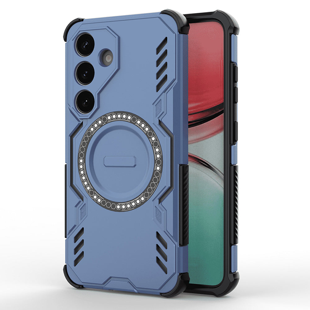 MagSafe Case for Samsung Galaxy S25 FE, Techsuit, ArmorMag, Blue
