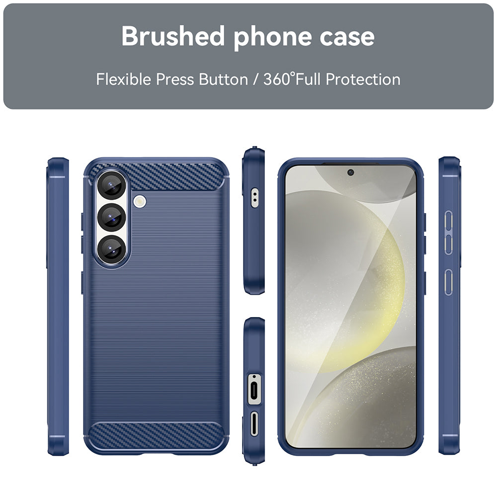 Case for Samsung Galaxy S25+ S936, Techsuit, Carbon, Blue