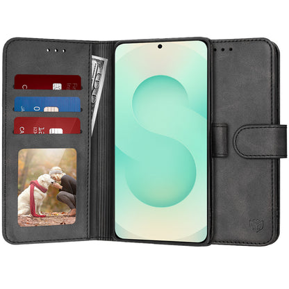 Case for Samsung Galaxy S25+ S936, Techsuit, Diary Book, Black
